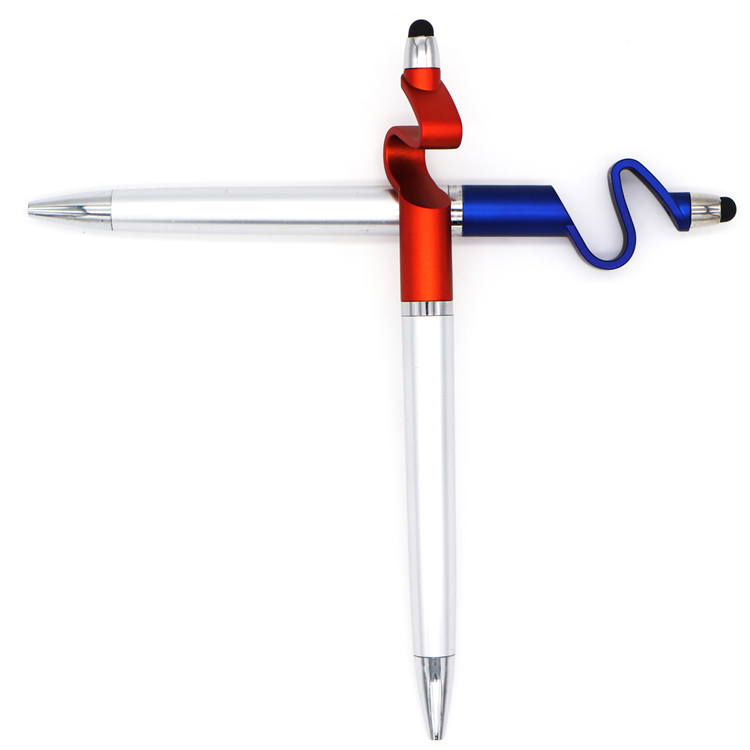 Mobile phone holder stylus gift ballpoint pen supplier